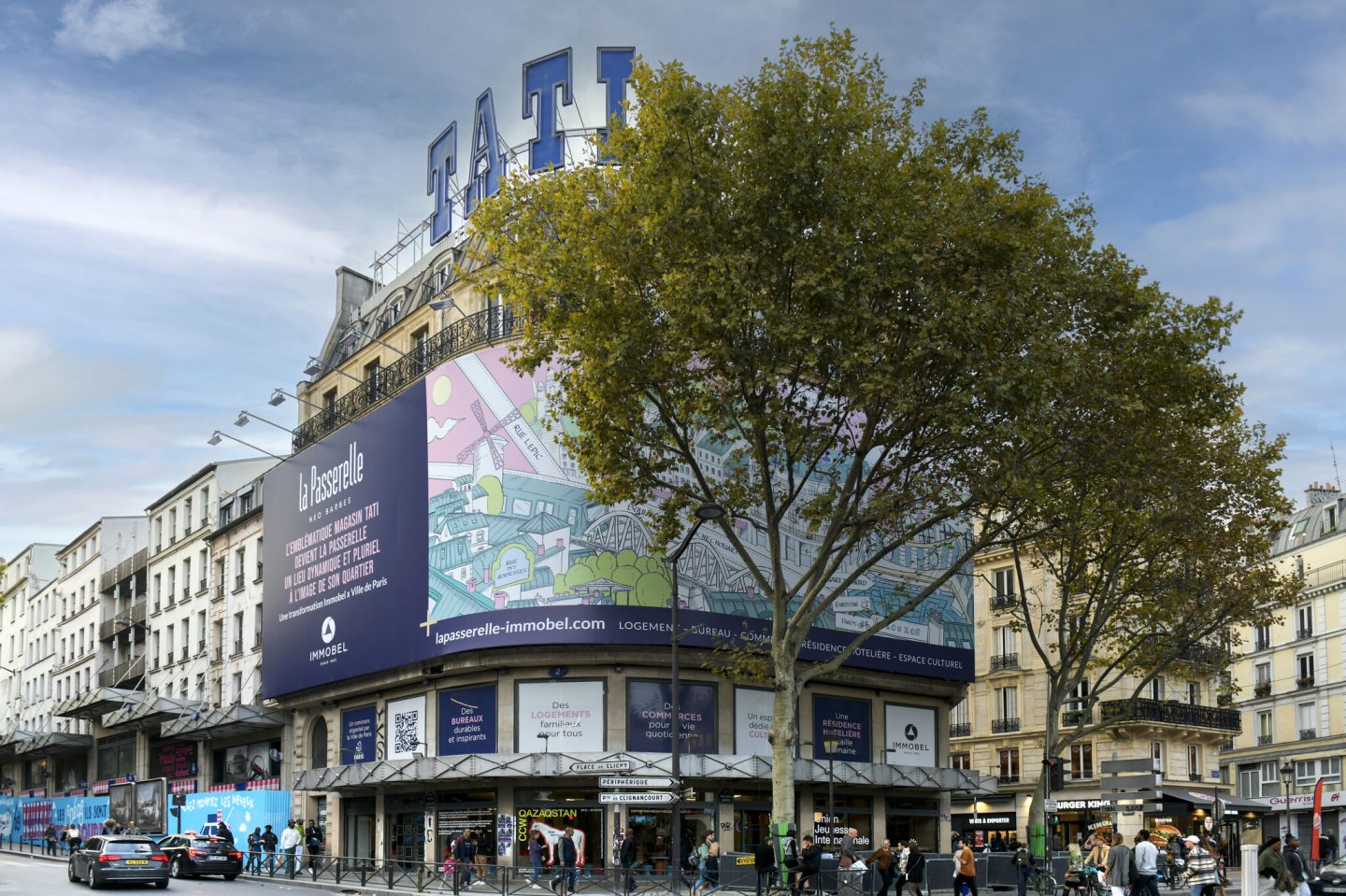 Les anciens magasins TATI Barbès se transforment et deviennent La Passerelle Néo Barbès 🏙️